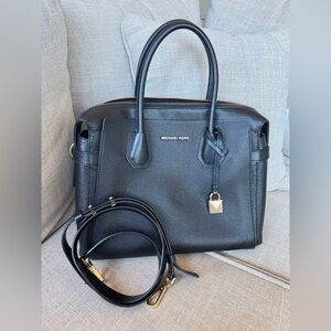 Michael Kors Mercer Medium Belted Satchel crossbody bag